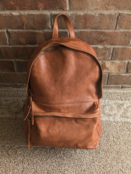 Madewell Handbags - Madewell The Lorimer Leather Backpack English Saddle Brown Casual School Travel